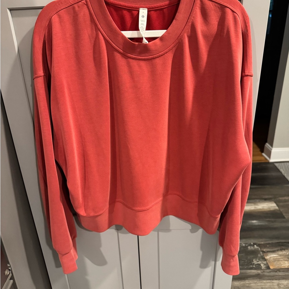 Lululemon Athletica Coral Crew Neck Sweatshirt